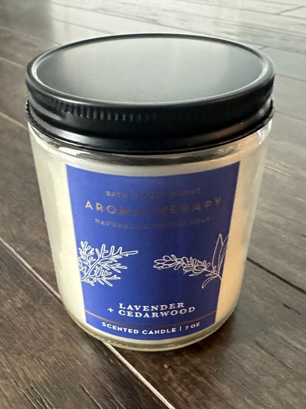 Bath & Body Works Lavender Cedarwood Single Wick Candle - never used